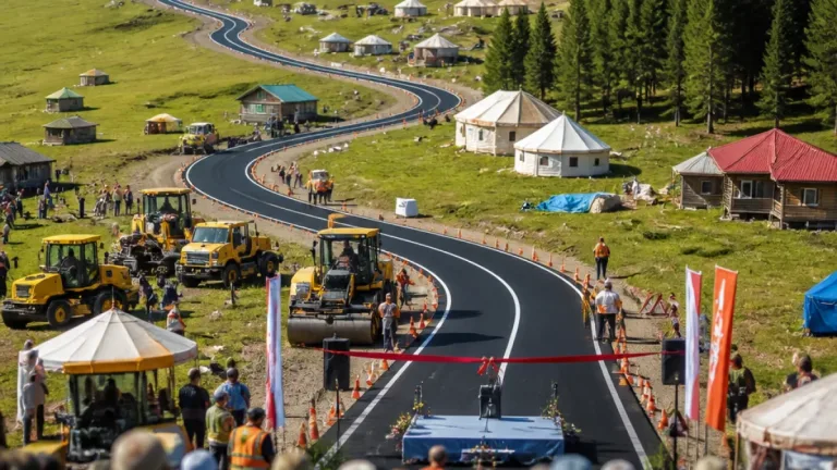 Trabzon Vakfıkebir Karadağ Yaylası'nda yeni yollar hizmete açıldı