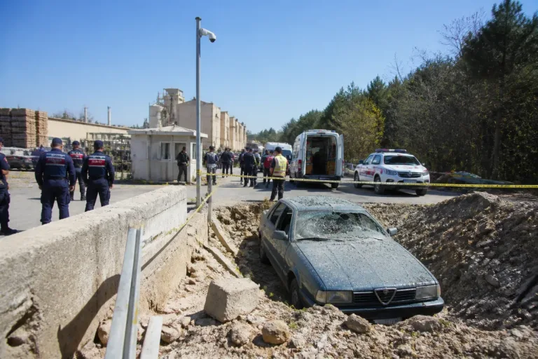 Vezirköprü'de otomobil fabrika sahasına uçtu: 1 kişi yaralandı