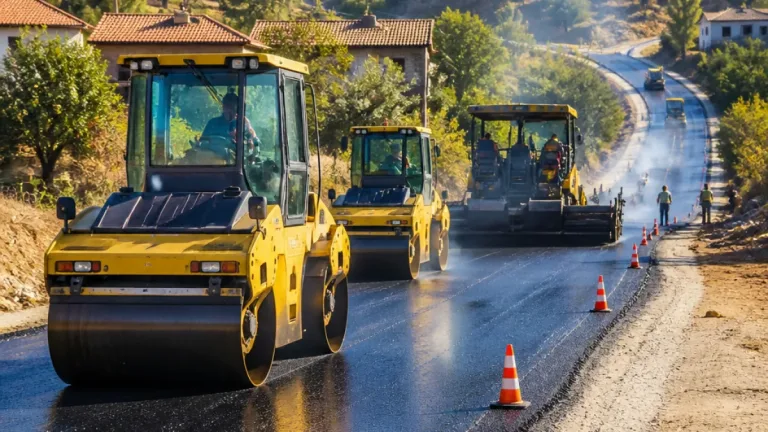 Yenice'de köy yollarında sıcak asfalt çalışmaları Sofular kesiminde tamamlandı