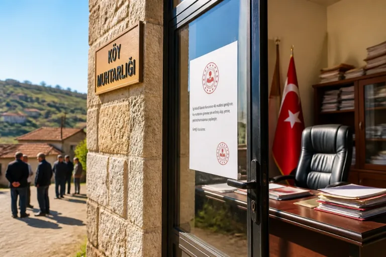 Zonguldak'ta Kızılcapınar Köyü muhtarı hapis cezası nedeniyle görevden alındı